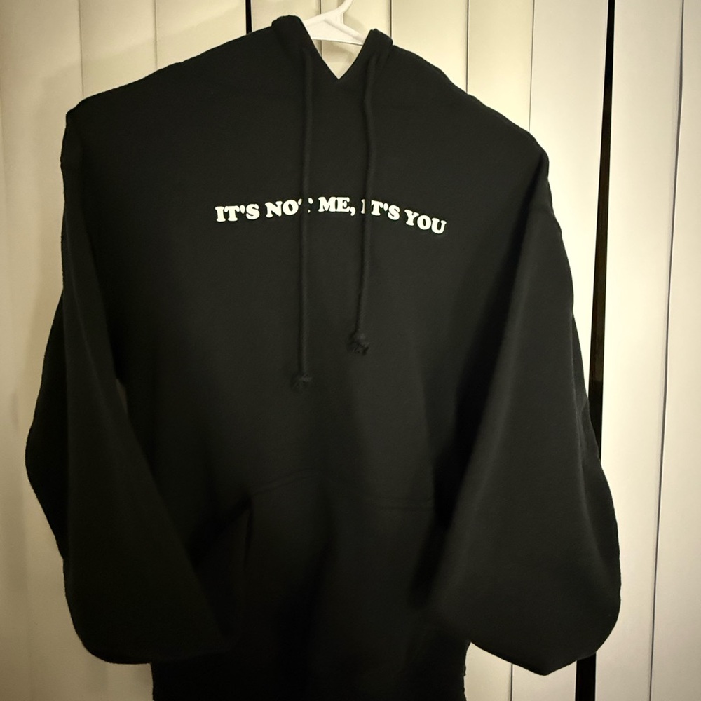 RSQ Charcoal Hoodie with Statement Print